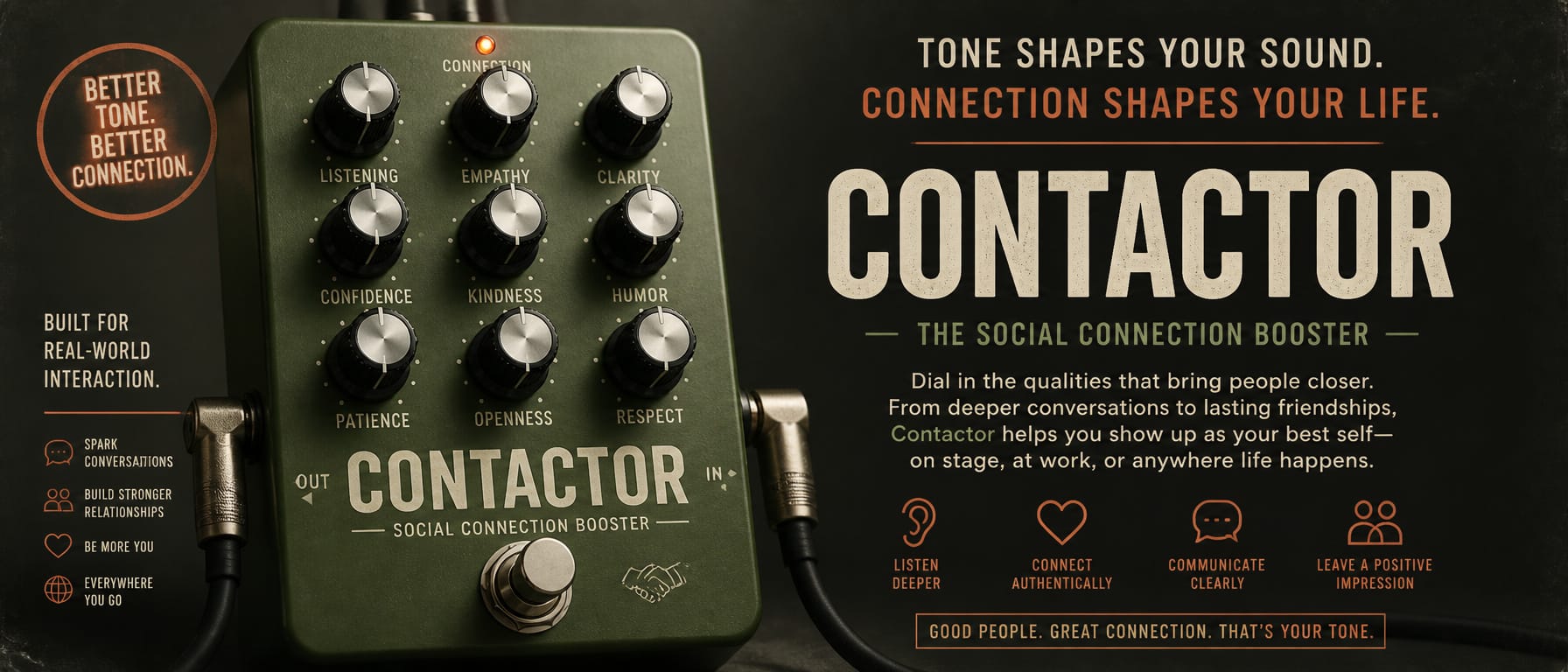 The Contactor Pedal – Social Connection Booster for Electric Guitar
