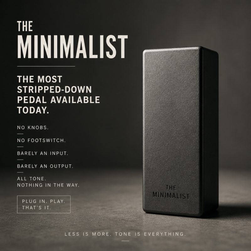 The Minimalist – perhaps one of the most stripped-down confuser pedals on the market