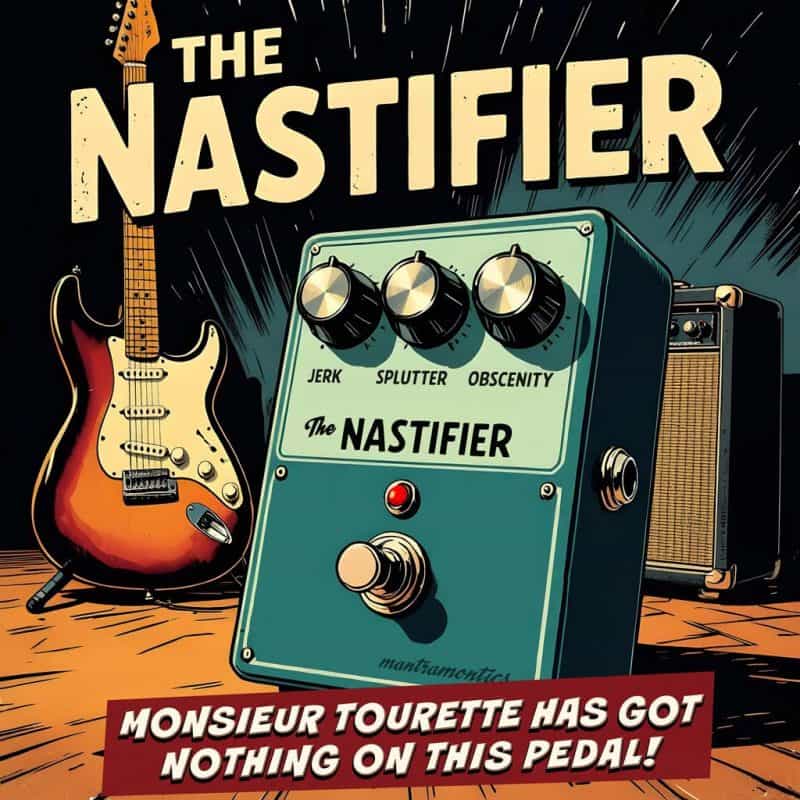The Nastifier – a guitar pedal that will make your guitar tone seem unhinged. Perhaps frighteningly so.