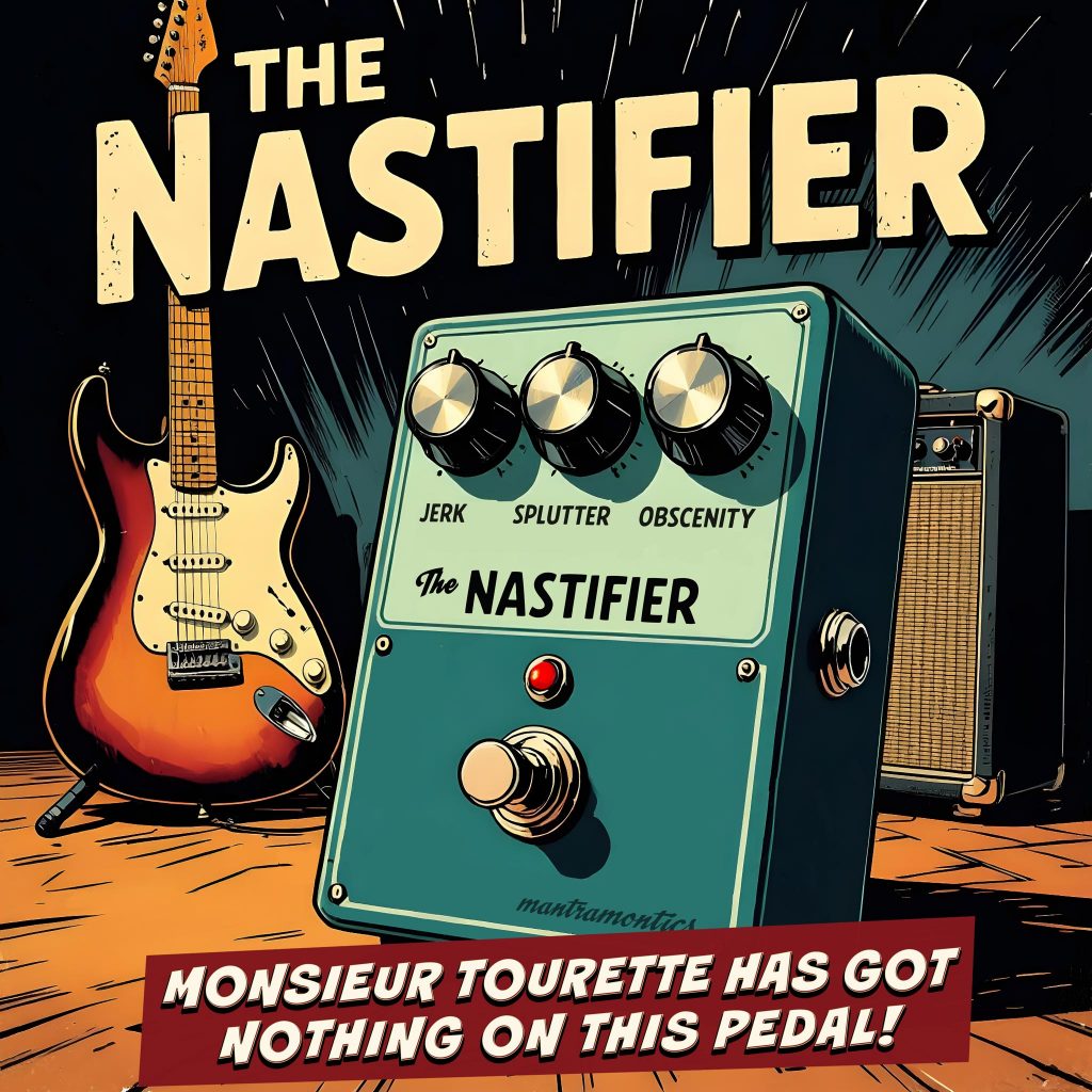 The Nastifier – a guitar pedal that will make your guitar tone seem unhinged. Perhaps frighteningly so.