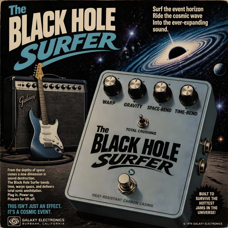 Black Hole Surfer Space Destruction pedal – not just an effect but a cosmic event