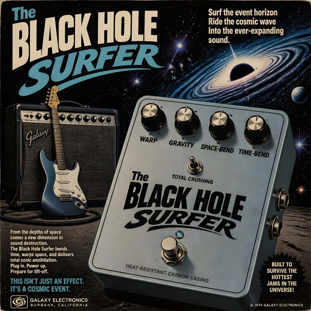 Black Hole Surfer Space Destruction pedal – not just an effect but a cosmic event
