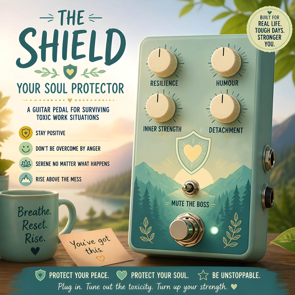The Shield – a guitar effects pedal for difficult work situations
