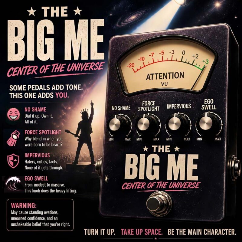 The Big Me — center of the universe guitar pedal