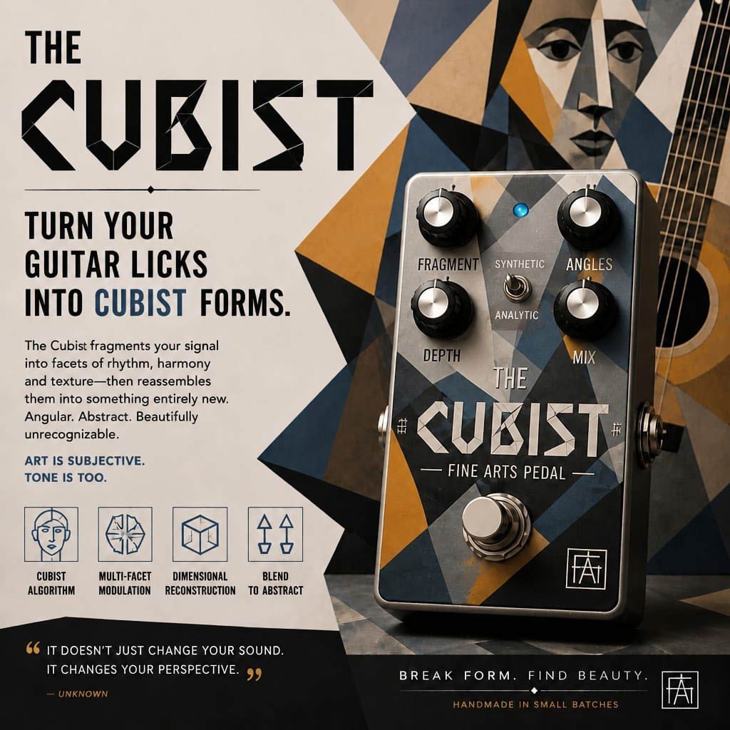 The Cubist fragments your signal into facets of rhythm, harmony and texture—then reassembles them into something entirely new.