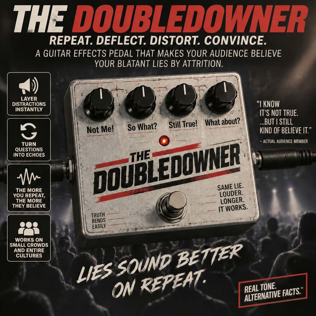 The DoubleDowner – a guitar that helps you stand by your blatant lies