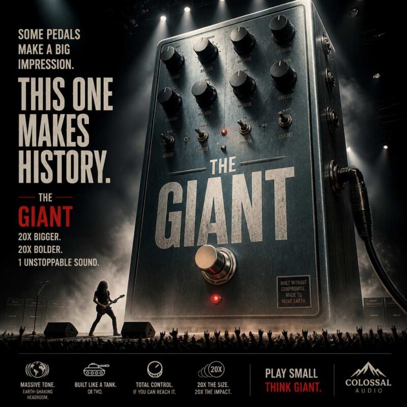 The Tank – probably the biggest guitar pedal ever made
