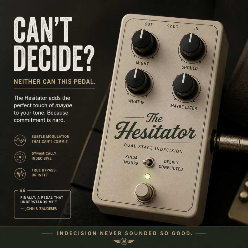 The Hesitator – a classic hesitator pedal, genre-definingly undecided
