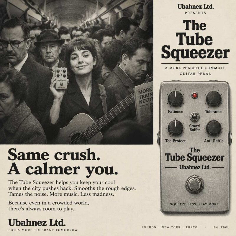 The Tube Squeezer – the guitar pedal for a more peaceful commute